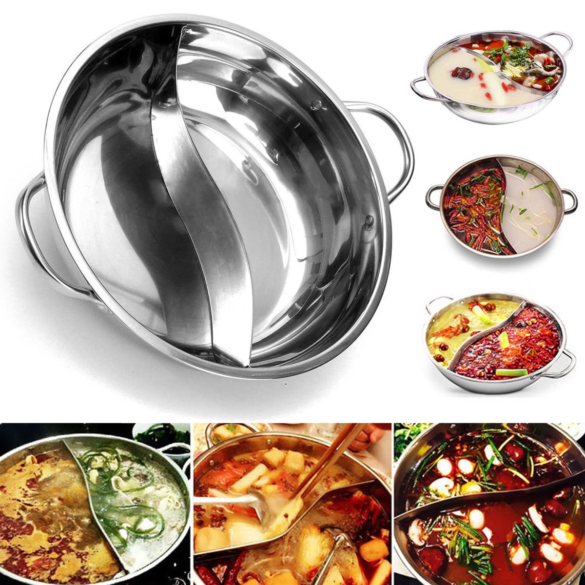 8 QT Soup Pot, Stainless Steel Stockpot With Lid, ... - Vicedeal