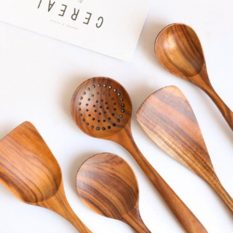 New! Thai Teak Wooden Spoons