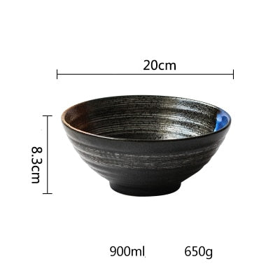 New! Japanese-Style Ceramic Ramen Bowl